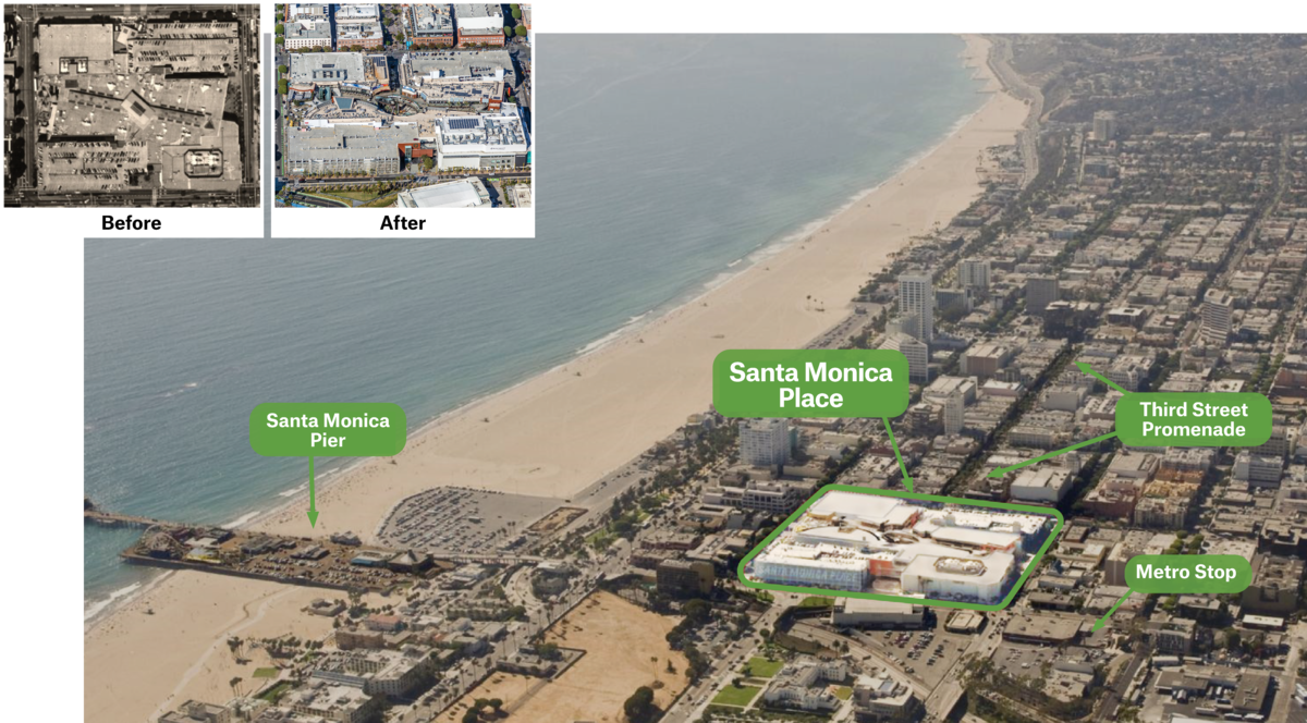 Santa Monica Place Mall To Reopen As Upscale Outdoor Shopping Venue